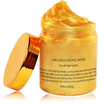 Mascarilla facial rejuvenecedora de oro 24K antienvejecimiento OEM / ODM para todo tipo de pieles